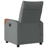 Massage Recliner Chair Dark grey 69 x 86 x 100 cm Fabric 42020648