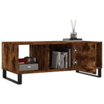 ZNTS Coffee Table Smoked Oak 102x50x40 cm Engineered Wood 829329