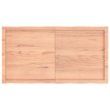 Table Top Light Brown 120x60xcm Treated Solid Wood Live Edge 363961