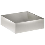 Garden Planter 2 pcs Silver 100 x 100 x 30 cm Stainless Steel 8005087