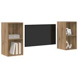 TV Cabinet Set Wall-mounted 2 pcs Artisan Oak 37 x 37 x 72 cm 3393557