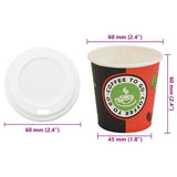 Paper Coffee Cups with Lids 1000 pcs 4oz 120ml 3325211