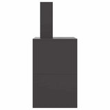 Fire Pit Black 60 x 40 x 96 cm Steel 858934