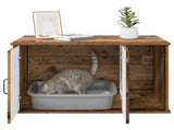 Cat House Old Wood 85 x 55 x 50 cm Engineered Wood 8000741