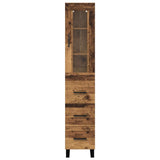 Highboard Old Wood 34.5 x 34 x 180 cm Engineered Wood 3415773