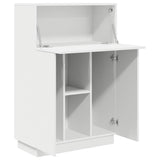 Desk with Shelf White 71.5 x 31.5 x 106.5 cm Engineered Wood 869482