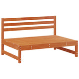 Garden Lounge Set 6 pcs Wax Brown Solid Pine Wood 3418075