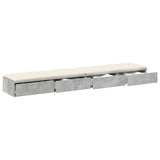 Bed Drawers Concrete Grey 200 x 36.5 x 16.5 cm Engineered Wood 866918