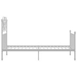 Bed Frame White Powder-coated metal Single Durable Bed Frame 324842