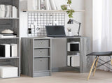 Desk with Drawer Grey Sonoma 100 x 40 x 75 cm Engineered Wood 8000457