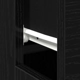 Desk with Drawer Black Oak 100 x 50 x 75 cm Engineered Wood 862779