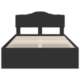 Bed Frame with Drawer Black 120 x 190 cm Engineer Wood 3413027
