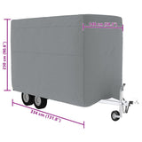 Horse Trailer Cover Grey 334x148x230 cm Non-woven Fabric 4015882