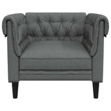 Sofa Dark Grey 78.5 x 74.5 x 74.5 cm Polyester 42013005