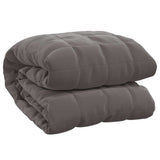 Weighted Blanket Grey 138x200 cm Single 6 kg Fabric 350772