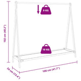 Clothes Rack with Shelves 106x34x102 cm Bamboo 4008906