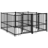 Outdoor Dog Kennel Steel 3.75 m 3124579