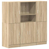 3 Piece Kitchen Cabinet Set Sonoma Oak Engineered Wood 3324153