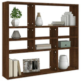 Wall Shelf Brown Oak 90x16x78 cm Engineered Wood 815560