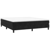Box Spring Bed Frame Black Super King Velvet 3121195
