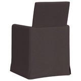 Dining Chairs 2 pcs Dark brown 57 x 67 x 95 cm Fabric 42017907