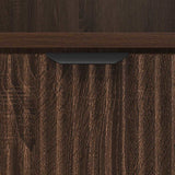 Bedside Cabinet 2 pcs Brown oak 49 x 36 x 61 cm Engineered wood 883489