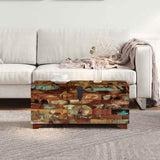 Coffee Table Box Chest Solid Reclaimed Wood 80x40x35 cm 243320