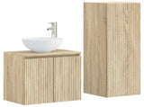Bathroom Furniture Set 2 pcs Sonoma Oak 33 x 34.5 x 100 cm 3406115