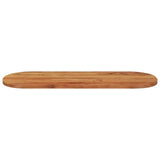 Table Top 110x40x2.5 cm Oval Solid Wood Acacia 370085