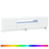 LED TV Cabinet White Engineered Wood 896025