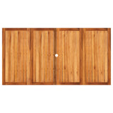 Garden Table Black 180x90x75 cm Poly Rattan Acacia Wood 366279