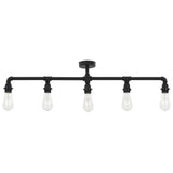 Ceiling Lamp Black 5 x E27 Bulbs 281629