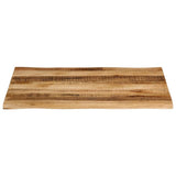 Table Top Live Edge 110x80x3,8 cm Solid Wood Rough Mango 370701