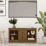 TV Cabinet Honey Brown 103x36.5x52 cm Solid Wood Pine 814572