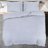 Duvet Cover Set Grey 260x220 cm Cotton 136109