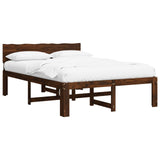 Double Bed Frame with Headboard ROSTOCK Dark Brown 160 x 200 cm 3405464