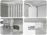 Bathroom Furniture Set 5 pcs Concrete Grey 3407282