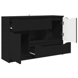 Sideboard with Drawer Black 100 x 30 x 65.6 Engineered Wood 888788
