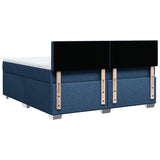 Box Spring Bed with Mattress Blue 180x200 cm Fabric 3285987