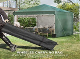 3 x 3 Pop Up Gazebo, UPF 30 with 2 Sidewalls, Leg Weight Bags and Wheeled Bag, Height T3398P314157