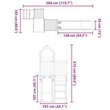 Outdoor Playset Impregnated Wood Pine 3278964