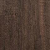 4 Piece Bathroom Furniture Set Brown Oak Engineered Wood 3301194