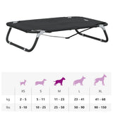 Dog Bed Foldable Anthracite Oxford Fabric and Steel 172604