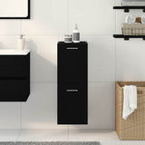 Bathroom Cabinet Black Oak 30 x 30 x 80 cm Engineered Wood 862531