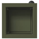 Garden Planter with LED 2 pcs Olive Green 30 x 30 x 30 cm Steel 8008063
