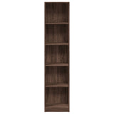 Bookcase Brown Oak 40x24x176 cm Engineered Wood 857798