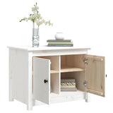 Coffee Table White 71x49x55 cm Solid Wood Pine 820927