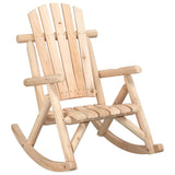 Garden Rocking Chair Natural Wood Solid spruce wood Medium 363345