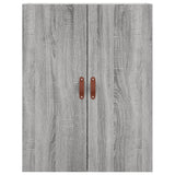 Highboard Grey Sonoma 69.5x34x180 cm Engineered Wood 3195937