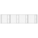Dog Cage Silver 800 x 200 x 200 cm Galvanised Steel 3368308
